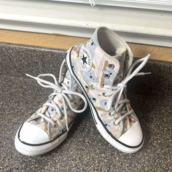 Converse All Star Little Kids 2 Multi Color High Top Lace Up Sneaker Koala Bears - Picture 1 of 12